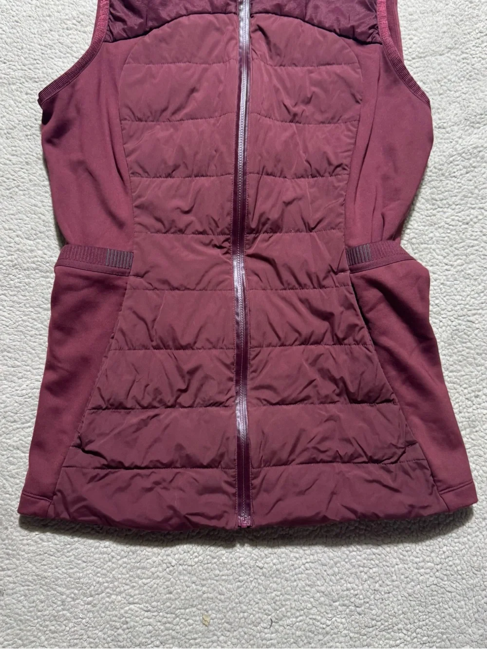 Lululemon Jacket Womens 6 Down For It All Vest Full Zip Grey Goose Down Pockets